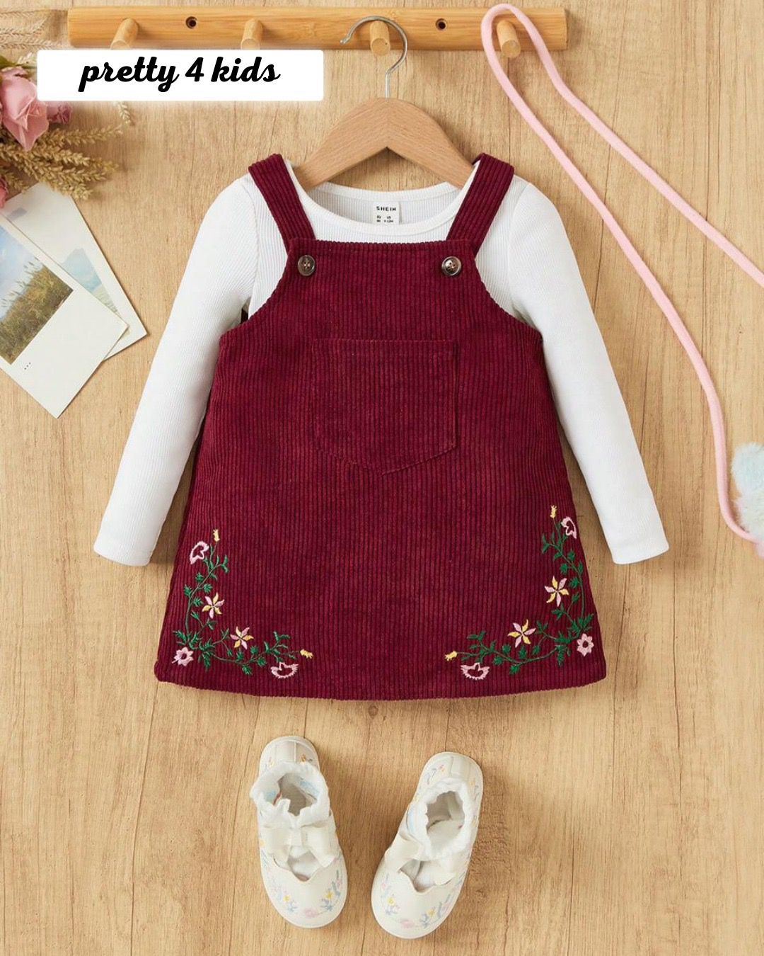 دريس بناتي شي ان بتطريز ورد من غير توب